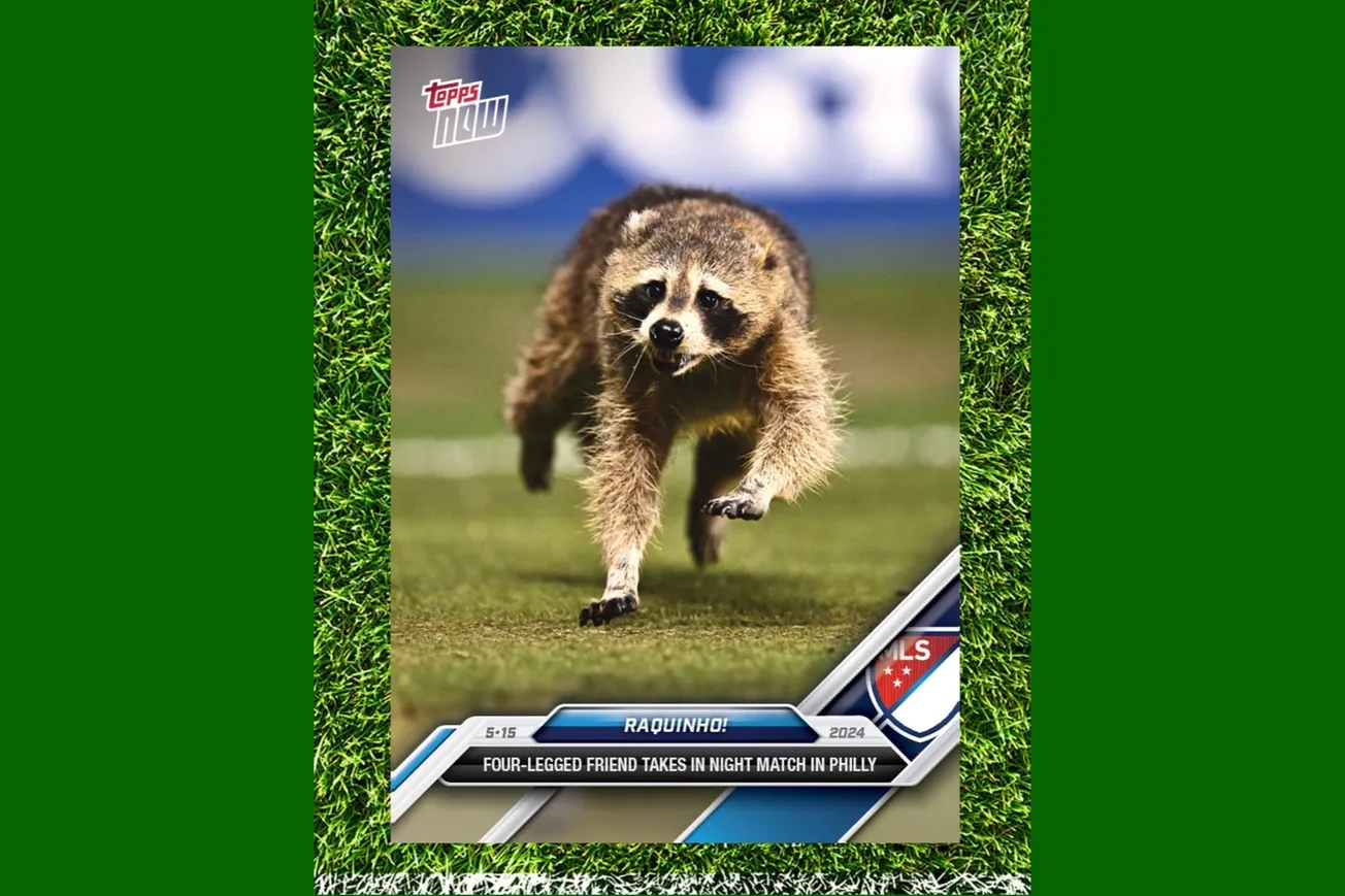 This Topps limited-edition Raquinho trading card is rad