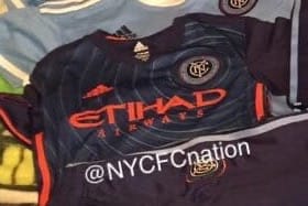 This is probably the new away kit. It’s got circles on it.