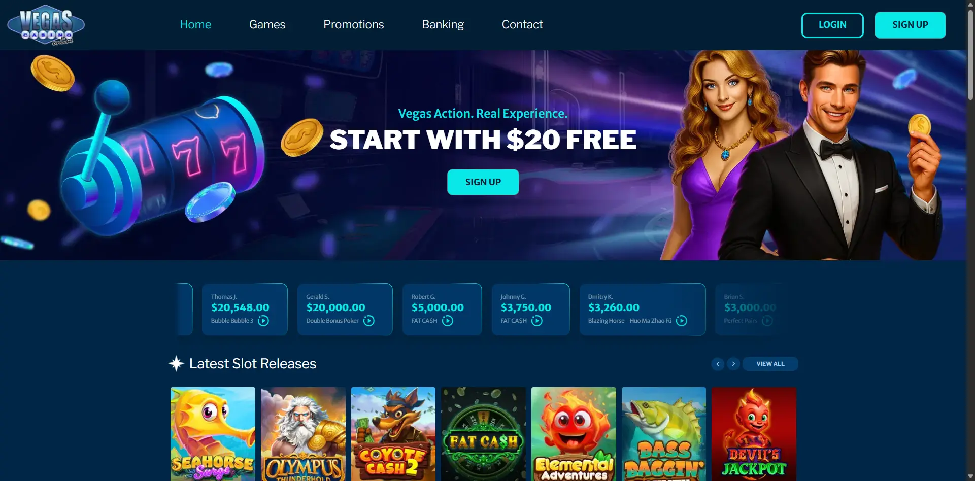 Vegas Casino Online screenshot